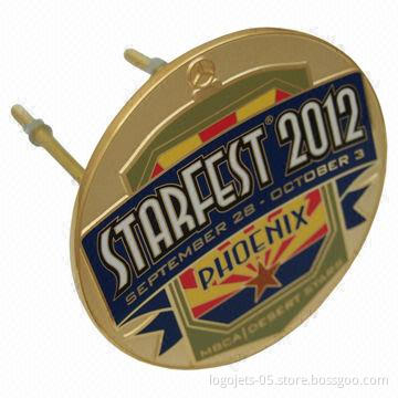 Car Badge/Emblem in 2-D or 3-D Designs, Available in Different Types of Material and Finishes